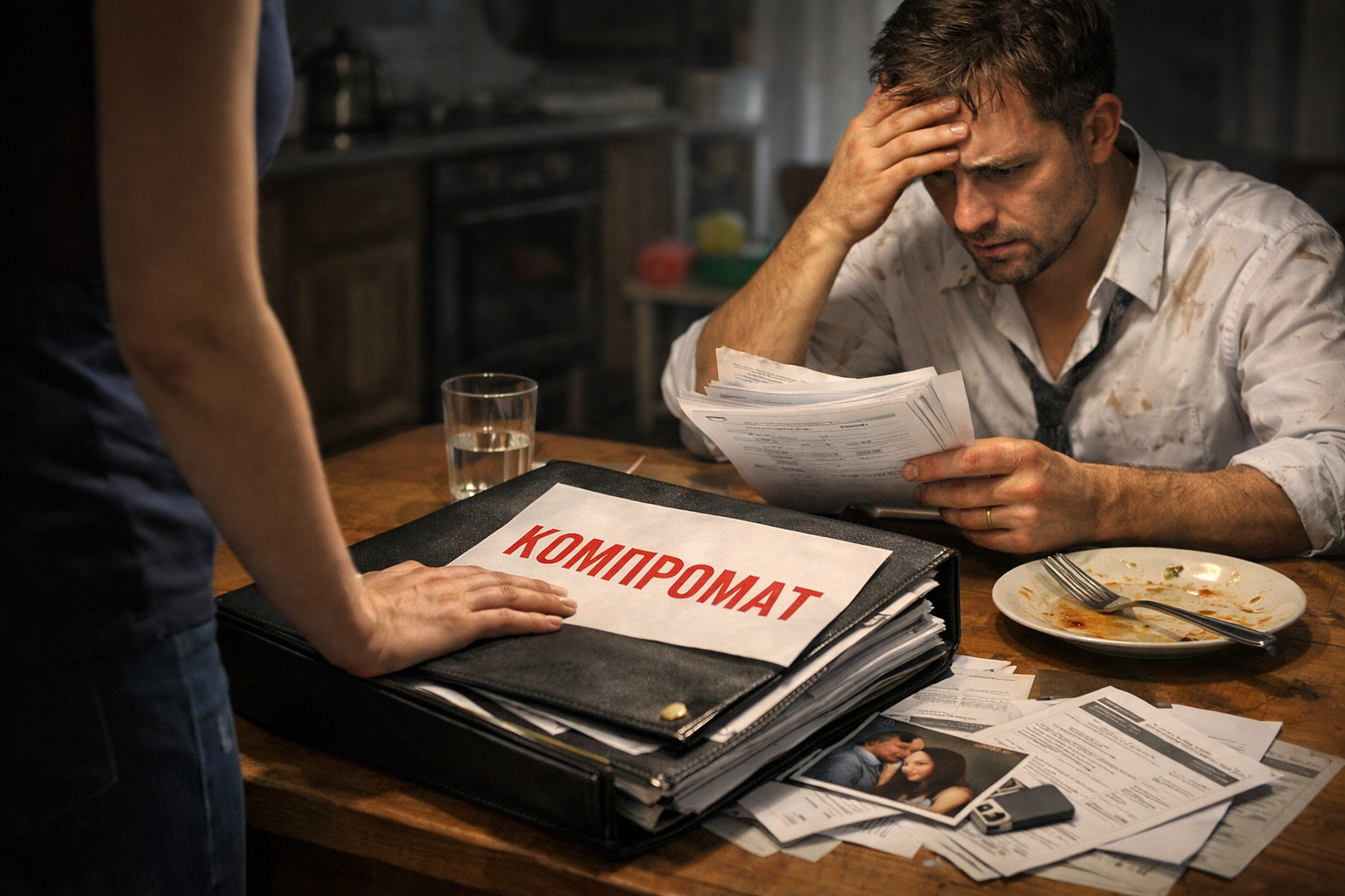 Он доел голубцы. А я выложила на стол папку, от которой у него задрожали руки