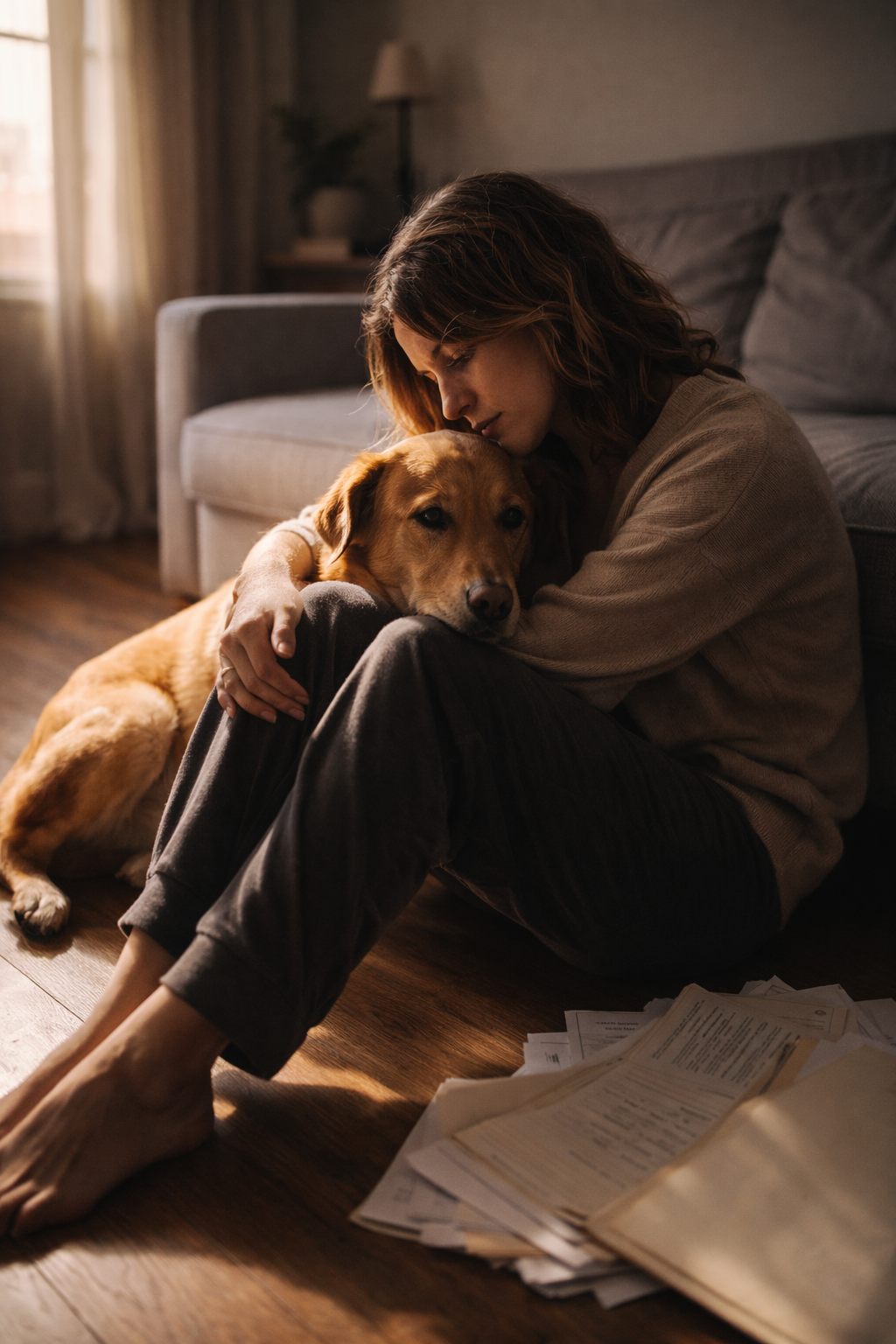 Я упала у входа в магазин.  А рядом лежал тот, кто заставил меня перестать плакать