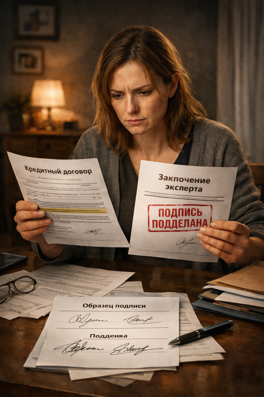 Он попросил меня подписать какие-то бумаги, не сказав мне правды