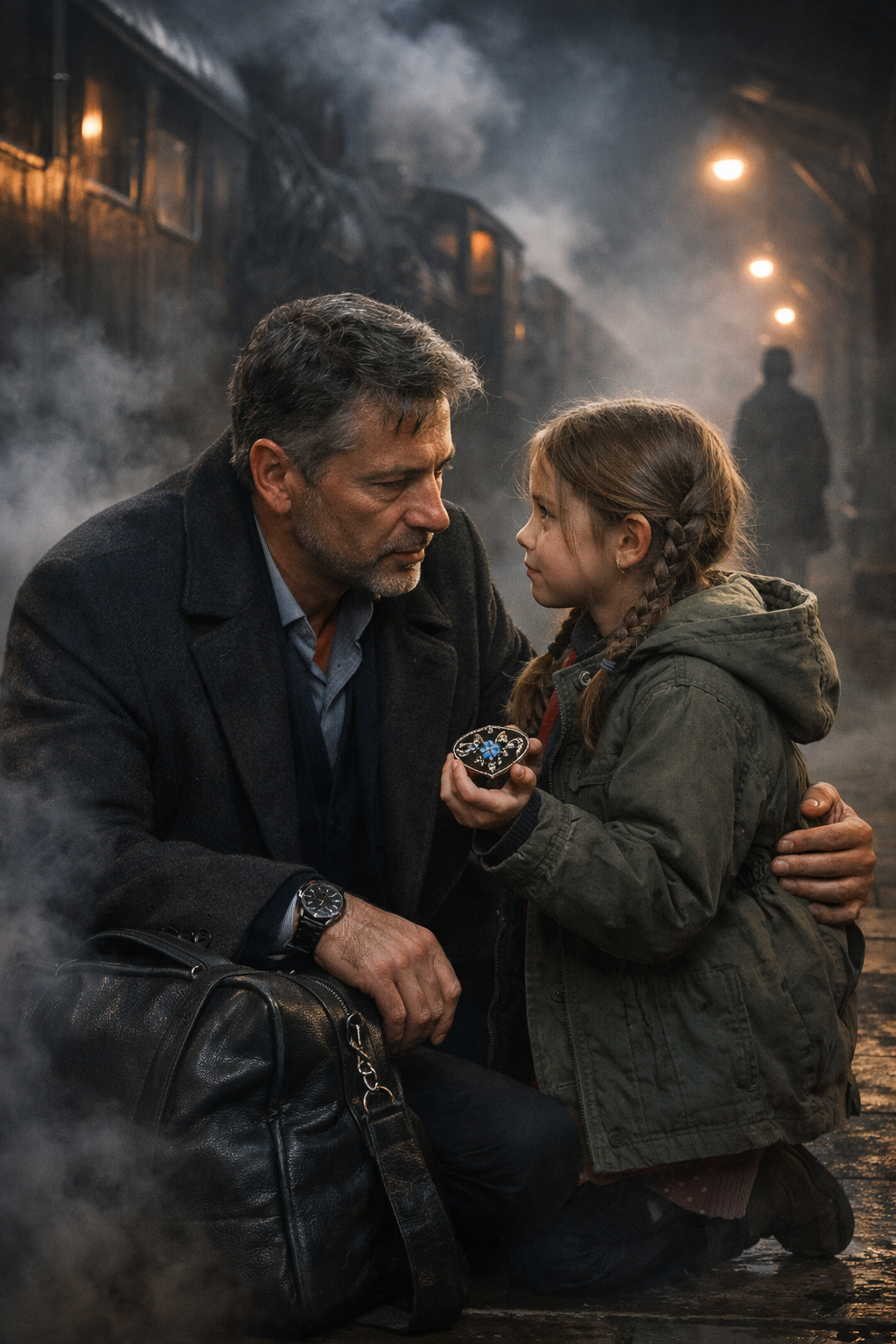 ОН УЗНАЛ БРОШЬ… И ПОНЯЛ, ЧТО ПРОШЛОЕ НАШЛО ЕГО 🔥 Малышка протянула украшение — и один взгляд сломал взрослого мужчину…