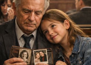 Он уронил бумажник. Девочка заглянула внутрь — и узнала бабушку, похороненную десять лет назад