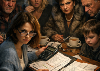 «Они пришли за “справедливостью”… и сами подписали себе приговор. Но Ольга достала папку — и в комнате стало холодно»