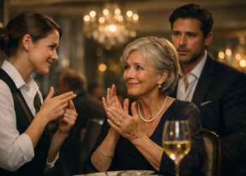 Она всего лишь подала вино… но её жест заставил миллиардера побледнеть