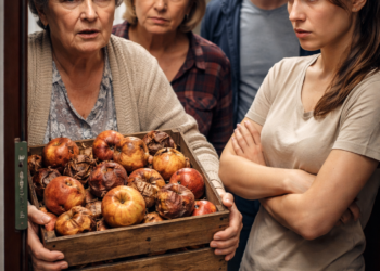 «Ящик гнилых яблок и план “захват”: они пришли пожить… но я включила счётчик — и правда всплыла по капле»