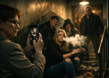 «Это мой подъезд. И мой воздух». Соседка устроила “курилку” у моей двери — и не поняла, с кем связалась