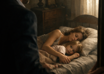 «Тату, не шуми… Мама казала, що ти нас колись знайдеш». Коли бізнесмен увійшов до покинутого будинку матері, він побачив на ліжку чужу жінку з дитиною — але справжній жах почався після шепоту дівчинки