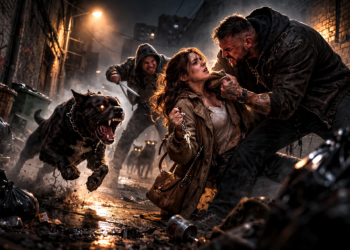 Они смеялись над её страхом в тёмном переулке… но через несколько минут сами молили темноту о пощаде