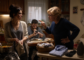 ОНА ТРЕБОВАЛА, ЧТОБЫ Я ГЛАДИЛА ЕМУ НОСКИ… НО В ТОТ ВЕЧЕР Я ПОНЯЛА: В ЭТОМ ДОМЕ Я — ЛИШНЯЯ