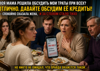 Свекровь считала деньги невестки за праздничным столом… пока не всплыла её тайная долговая папка