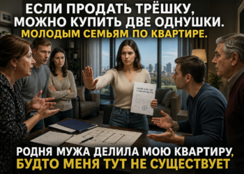 ОНА МОЛЧАЛА… ПОКА НЕ УСЛЫШАЛА, КАК ЕЁ КВАРТИРУ ДЕЛЯТ ПРИ НЕЙ — И ТОГДА ВСЁ ИЗМЕНИЛОСЬ