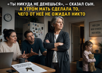 «Ты никуда не денешься», — сказал сын.