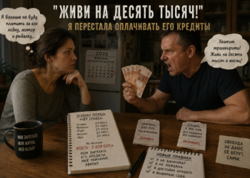 «Живи на десять тысяч». Муж бросил деньги на стол… А через три месяца банк постучал уже не в мою дверь