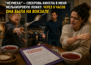 «СВЕКРОВЬ ШВЫРНУЛА В МЕНЯ ЛОЖКУ ПРИ МУЖЕ… А НОЧЬЮ НА ВОКЗАЛЕ ОНА ПОНЯЛА, ЧТО ПОТЕРЯЛА ВСЁ»