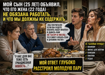 «МЫ РЕШИЛИ, ЧТО ВЫ БУДЕТЕ НАС СОДЕРЖАТЬ» — СЫН СКАЗАЛ ЭТО ЗА СТОЛОМ… И НЕ ПОНЯЛ, ЧТО В ЭТОТ МОМЕНТ ПОТЕРЯЛ ВСЁ