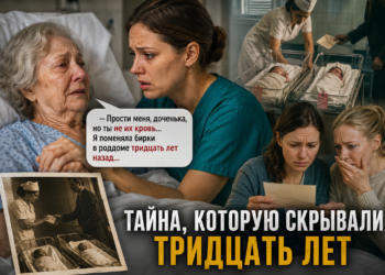 Прости меня, доченька, но ты не их кровь… Я поменяла бирки в роддоме тридцать лет назад, — прошептала умирающая старуха, сжимая руку медсестры.