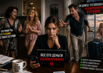 «— СКУЧНАЯ ТЫ…» — усмехнулся муж, улетая в Турцию с моей сестрой. Но через 48 часов он стоял босиком у закрытого банка и шептал: «Оксана, открой счёт… нас ищут»
