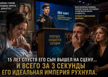 «МОЙ МУЖ НАЗВАЛ НАШЕГО СЫНА “РЕБЁНКОМ СТАРОЙ ЖЕНЩИНЫ”… А СПУСТЯ 15 ЛЕТ ОН СТОЯЛ В ЗАЛЕ И НЕ МОГ ПОДНЯТЬ ГЛАЗ, КОГДА ЛЕО ПРОИЗНЁС СО СЦЕНЫ ВСЕГО ОДНУ ФРАЗУ»