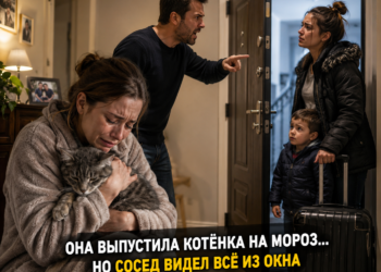 «Она выпустила котёнка в мороз… но не знала, что сосед видел всё из окна»