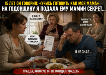 «ПЯТНАДЦАТЬ ЛЕТ ОН ТРЕБОВАЛ ГОТОВИТЬ “КАК МАМА”. НА ГОДОВЩИНУ Я ПОДАЛА ЕМУ МАМИН СЕКРЕТ… И ОН ПОБЛЕДНЕЛ ПРЯМО ЗА СТОЛОМ»