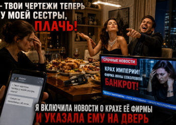 «— Твои чертежи теперь у моей сестры!» — смеялся муж… Но через 11 минут на экране всплыло срочное сообщение о крахе её компании