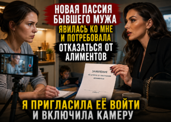 Любовница бывшего мужа пришла требовать отказ от алиментов. Она не знала, что камера уже записывает каждое её слово…