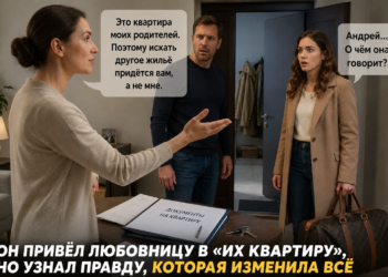 «Ты обещал, что квартира твоя!» — любовница мужа вошла с чемоданом, но через час сама умоляла открыть ей дверь